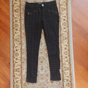 WIT & WISDOM NORDSTROM STRETCH PANTS - Sz 2 - Plaid - EUC Luxury Thickness